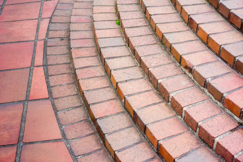 Sealed and Restored Brick Steps