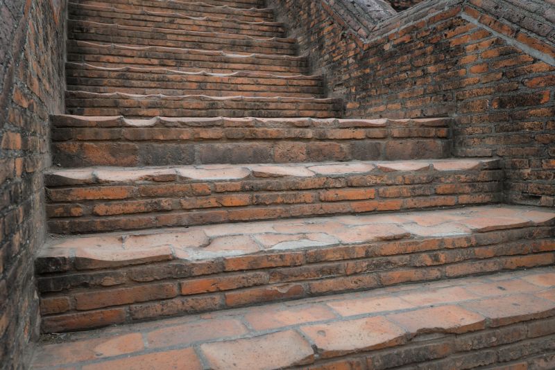 Damaged Brick Steps