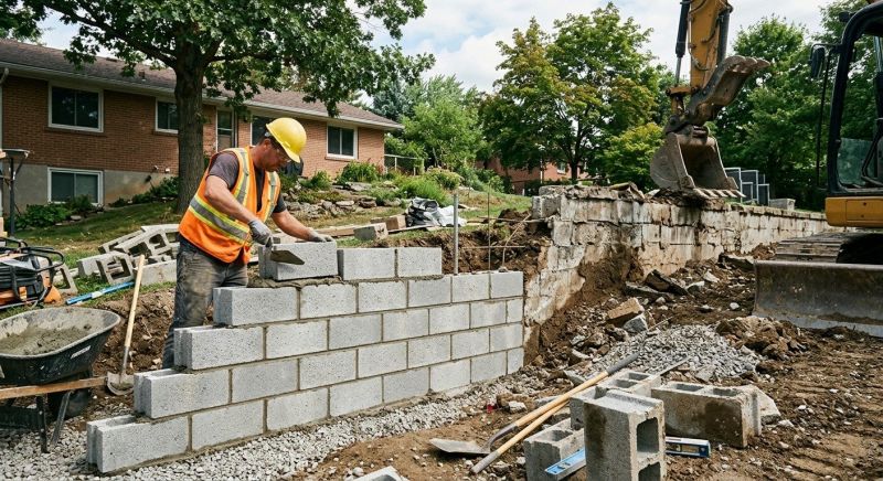 Concrete Blocks Installation in Worcester, MA